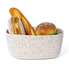 My Home My Living - Panier ovale en feutre résistant, lot de 3 - 25,4 cm (L) x 20,3 cm (l) x 12,1 cm (H) - Crème-Facile à transporter grâce aux poignées découpées