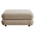 Modway Jubilee Modular Performance Velvet Ottoman - Taupe-6