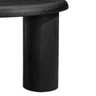 Modway Mavina Round Mango Wood Coffee Table - Black-7