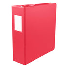 Staples - Reliure à anneaux en D économique 3'', rouge-Rangement 3'', anneaux en D, reliure rouge avec une capacité de 600 pages