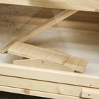 PawHut Wooden Hamster Cage 3-Tier Rat Cage with Openable Roof - Natural Wood-Material: Fir wood, Plexiglas
