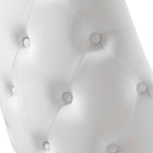 Modway Adorn Performance Velvet Dining Side Chair - White - 2 Pack-Chair Weight Capacity: 300 lbs.