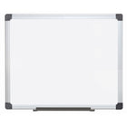 Staples - Tableau blanc double face effaçable à sec - 18 po x 24 po - Cadre en aluminium-Tableau blanc effaçable à sec; idéal pour les salles de classe, les bureaux et divers environnements professionnels