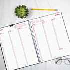 Brownline - 2026 Agenda hebdomadaire DuraFlex avec couverture texturée extra robuste - 11po x 8-1/2 po - Noir - Anglais-50 % de papier recyclé post-consommation