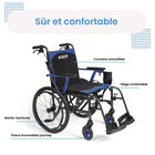 Journey - So Lite C2 Fauteuil roulant ultra léger - noir-Le cadre en magnésium de qualité militaire ne pèse que 24 lb pour un transport et une manipulation plus faciles