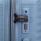 TUCCI Lussore 24" Hardside Check-in Luggage - Blue-Expandable Design – Extra packing capacity when needed. Adds extra packing space when you need it, perfect for bringing back souvenirs