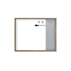 Quartet - Tableau d'affichage magnétique effaçable à sec et en tissu - 20" x 16" - Cadre en bois-3-EN-1 : Notez vos listes de tâches, épinglez en toute sécurité des notes, des photos et des papiers sur la surface en tissu à l'aide de punaises, ou attachez des objets avec les aimants sur la surface magnétique.
