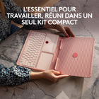 Logitech - Casa Pop-Up Desk - Rose-Un fonctionnement exceptionnel sur toutes les surfaces: libérez votre plein potentiel où que vous soyez chez vous: sur la table à manger, sur un plan de travail en hauteur ou simplement dans un endroit au soleil 