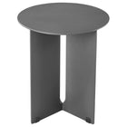 Modway Tecton Outdoor Patio Aluminum Side Table - Charcoal-Arrives Fully Assembled