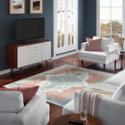 Modway Citlali Distressed Southwestern Aztec Area Rug - 5 ft W x 8 ft L - Multicolored-Tight Low Pile Weave