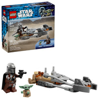 LEGO Star Wars The Mandalorian & Grogu's Speeder Bike-LEGO Star Wars vehicle toy building set to spark kids’ imaginations