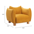 Zuo Meia Accent Chair - Mustard-6