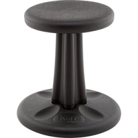 FDMT Kore Wobble Stool - 14" H - Black-The Kore Wobble Chair is infused with Smart Plastic, an anti-microbial agent that inhibits germs from growing on the stool's plastic surface.