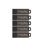 Centon DataStick Pro 16 GB USB 2.0 Flash Drives - Grey - 5 Pack-16GB capacity offers ample space for your digital files