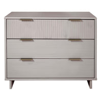 Manhattan Comfort Granville 37.8" Modern Dresser - Light Grey-Modern- Contemporary with a taste of Glam - Dresser for Bedroom Use.