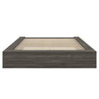 Nexera James Platform Bed - Queen Size - Grey Oak-Versatile Silhouette: Rectangular shape complements various decor styles