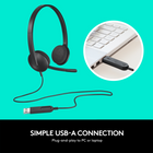 Logitech USB H340 Headset-Lightweight, adjustable headband ensures a comfortable fit