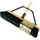 Globe - Balai-brosse d'entrepreneur en bloc de bois assemblé de 18 po The Beast-Coins arrondis sur le bloc pour la prévention des bosses