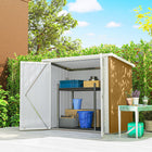 Outsunny - Remise de rangement en métal 5 pi x 3 pi - jaune-Construit en acier galvanisé pour une durabilité exceptionnelle  
