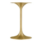 Modway Lippa 20" Round Wood Side Table - Gold White-6