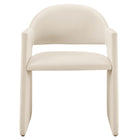 Modway Talia Performance Velvet Dining Armchair - Alabaster-8
