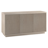 Hudson&Canal Hanson Rectangular Fluted TV Stand for TV's up to 55" - Alder White-Modern transitional design for your home office, bedroom, or living spaces