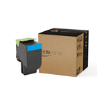 Ecotone 80C1SC0 Remanufactured Toner - Standard Yield - Cyan -Category : Toner Standard yield
