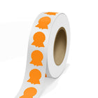 JAM Paper - Rouleaux d'étiquettes standard - en forme de ruban - 1 5/8 x 2 - orange fluo - 125 étiquettes/rouleau-Couleur : Orange fluo | Faites ressortir votre courrier avec des étiquettes d'adresse d'expédition colourées.