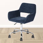 Chaise de Bureau en Tissu Homy Casa – Bleu Foncé-Mi-dos dans un design ouvert