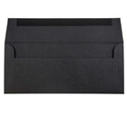 JAM Paper Enveloppes format livret en lin avec fermeture gommée, 4 1/8 x 9 1/2 po, noir, 1000/paquet-Taille : Nº 10 (4 1/8 x 9 1/2 po)