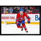 Cole Caufield Montreal Canadiens - Framed Canvas - 31" x 22"-Premium canvas print with gallery-wrapped edges