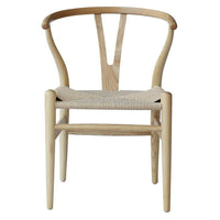 Wishbone AP6108N Accent Chair, Natural-Size: 22"D x 20"W x 30.5"H x 17" Seat height