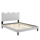 Modway Current Performance Velvet King Platform Bed - Light Grey-King Platform Bed