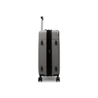 Bugatti Monaco 26.5" Hardside Medium Check-in Luggage - Vegan Leather Trim -  Grey-Reinforced top and
side handles 