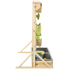 Outsunny Kids Running Water and Sand Playset Outdoor with Sinks - Nature Wood - Set of 18-A gift idea for any occasion, party, birthday, Thanksgiving or Christmas 