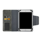 Artikl Universal Folio Vegan Leather Tablet Case Covers for 7"- 8" Tablets - Charcoal-Pocket slots for cards & papers