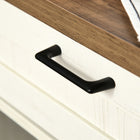 HOMCOM 29.9" L Sideboard Buffet Cabinet - White-Colour: White 