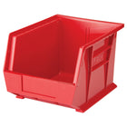 Kleton Stack & Hang Bin - 8-1/4" W x 7" H x 10-3/4" D - Red-Designed to hang from bin racks, panels, rails and carts