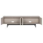 Hudson&Canal Whitman TV Stand for TV's up to 75" - Alder White-Clean with a soft, dry cloth and no harsh chemicals or abrasive cleaning materials