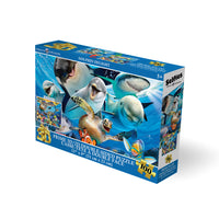 Howard Robinson 3D/2D Howard Robinson Underwater & Turtle Beach Selfie Puzzle - 100 Pieces-100-piece lenticular 3D puzzle