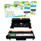 fuzion Brother TN750, DR720 Compatible Toner & Drum Kit - Standard Yield - Black-Black