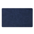 General Supply Goods + Co - Tapis de souris en similicuir PU avec chargeur Qi - Bleu Marin-Compatibles avec appareils et accessoires certifiés à la norme Qi