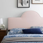 Modway Dawn Performance Velvet King/California King Headboard - Pink-5 Mounting Positions