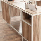 Sauder - La Collection Nova Loft Bureau en L - Finition Kiln Acacia-8