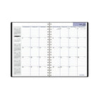 AT-A-GLANCE 2026-2027 Monthly Academic Planner - 11-7/8" H x 7-7/8" W - Black - Bilingual-2-page per month spread