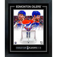 Edmonton Oilers 2025 Stanley Cup Playoffs - Framed Print - 20" x 16"-Premium virtual frames