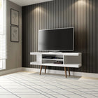 Manhattan Comfort Utopia 53.14" Modern TV Stand - White Matte-Recommended for a 50" TV