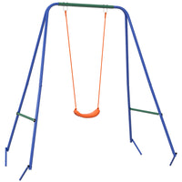 Outsunny - Balançoire 2 en 1 pour tout-petits avec harnais de sécurité pour bébé - enfants-Comprend plusieurs options de jeu . 