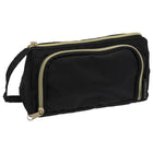 Merangue Pencil Case with Handle - Black-Triangular pencil case, holds school supplies and writing accessories