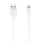 Blu Element Braided Charge/Sync Lightning USB 4ft White (B4MFIWH)-4-foot range white cord